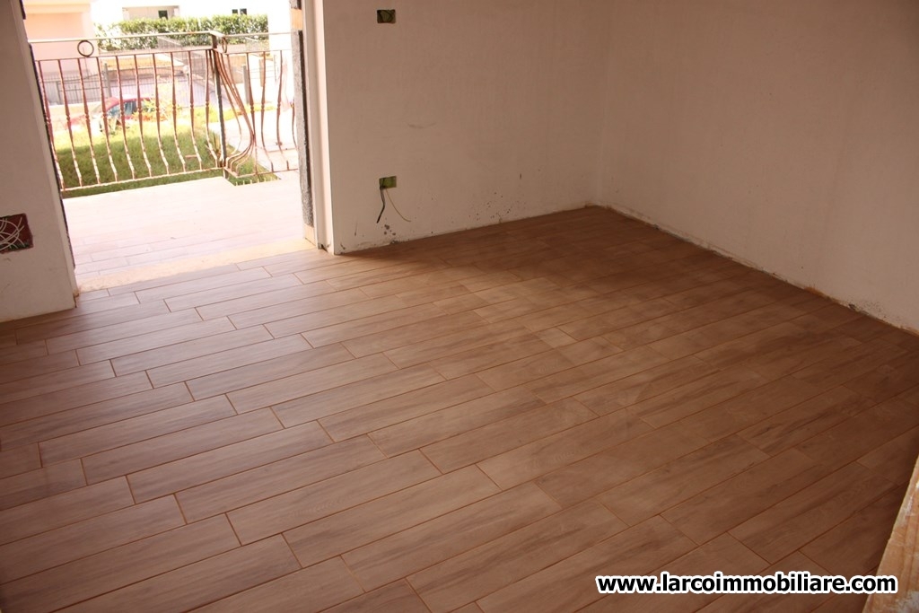 Newly built semi-detached house with underfloor heating system