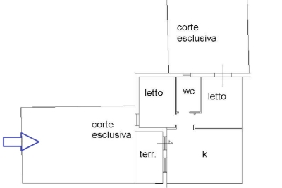 Trilocale al Piano Terra con Ampie Aree Esterne 